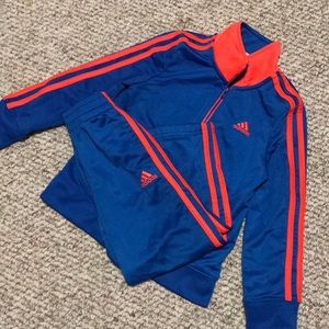 Blue Orange Adidas Tracksuit